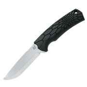 FOX CORE SCANDI, BECUT Stainless Steel, Black Hunting Fixed Blade Knife - Model FX-606