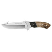Winchester Burl Wood Guthook Hunting Fixed Blade Knife