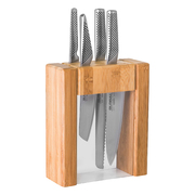 Global Teikoku 5 Piece Kitchen Knife Block Set - 79629