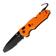 Hogue Trauma First Response Orange G10 Folder Knife with Glass Breaker and Belt Cutter