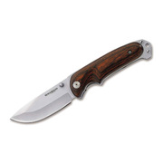 Boker Magnum Bush Companion Wooden Handle Folder Knife - Model 01YA116
