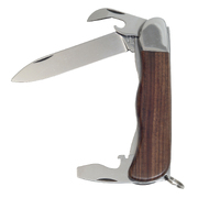 Mikov Hiker 3-Function Rosewood Linerlock Folder Knife, Leather Sheath - 116-ND-3 AK/KP