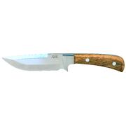 Mikov Les Forest Wood Hunting Wide Fixed Blade Knife, Leather Sheath - 398-ND-13/B