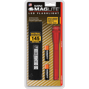 Maglite 2AA LED Mini Maglite 127 Lumens Professional Torch - Red