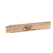 MeasureMate High Quality 2 Metre Wooden Folding Ruler