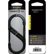 Nite Ize S-Biner #5 Black Stainless Steel Carabiner
