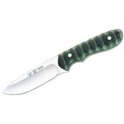 Nieto Viking Green/Black Micarta Hunting Fixed Blade Knife, Leather Sheath - 11001