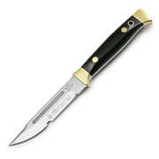 Puma Falknersheil II  Black Micarta Handle Fixed Blade Hunting Knife, Leather Sheath - 123515
