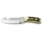 Puma IP Schwarzwild Stag Hunting Guthook Fixed Blade Knife, Leather Sheath - 810055