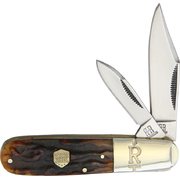 Rough Ryder Barlow Brown Stag Bone Handle Folding Knife RR1806