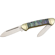 Rough Ryder Mini Canoe Abalone Folder Knife RR350