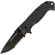 Schrade Linerlock Combo Blade Folding Knife SCH001SCPA