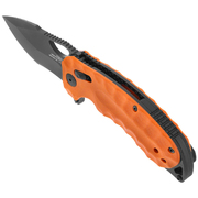 SOG Kiku XR LTE Blaze Orange G10/Carbon Tanto Folder Knife 12-27-03-57