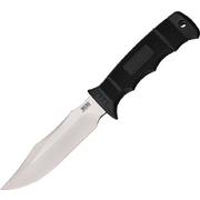 SOG Seal Pup Elite Satin Plain Blade Fixed Blade Knife E37