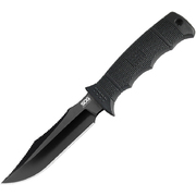 SOG Seal Pup Elite Black TiNi Plain Blade Fixed Blade Knife E37SN