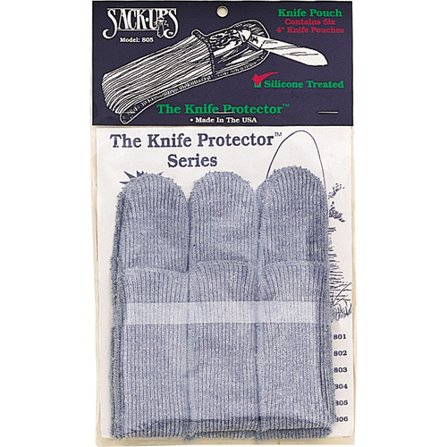 Sack Ups Knife Protection Pouches - Assorted Sizes - Holds 6 Knives - Model 803