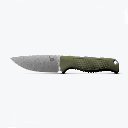 Benchmade Steep Country CPM-S30V Steel, Dark Olive Handle Hunting Fixed Blade Knife, Sheath - 15006-01