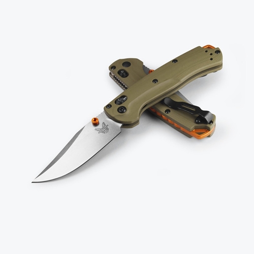 Benchmade Mini Taggedout CPM-S45VN Steel OD Green G10 Handle Folder Knife - 15534