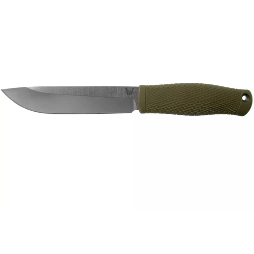 Benchmade Leuku Outdoor Adventure Fixed Blade Knife, Leather Sheath - 202