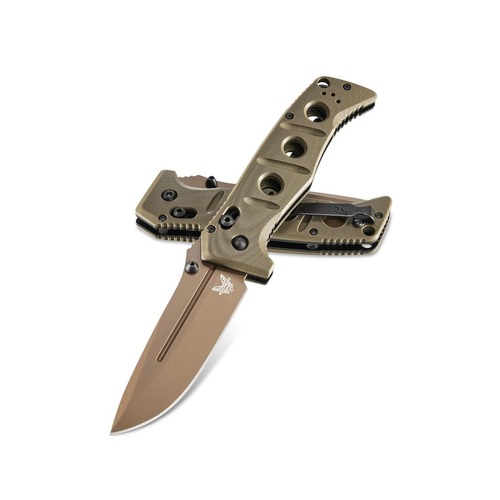 Benchmade ADAMAS CPM-CruWear® Steel Flat Earth Folder Knife - 275FE-2
