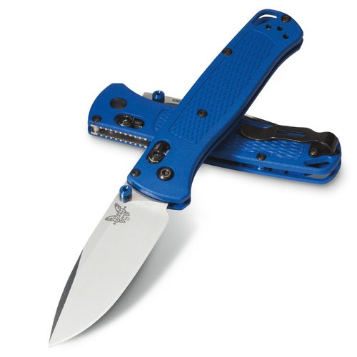 Benchmade Bugout CPM-S30V Steel Blue Handle Folder Knife - B535