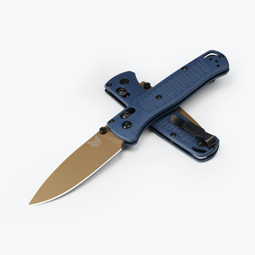 Benchmade Bugout CPM-S30V Steel Crater Blue Handle Folder Knife - 535FE-05