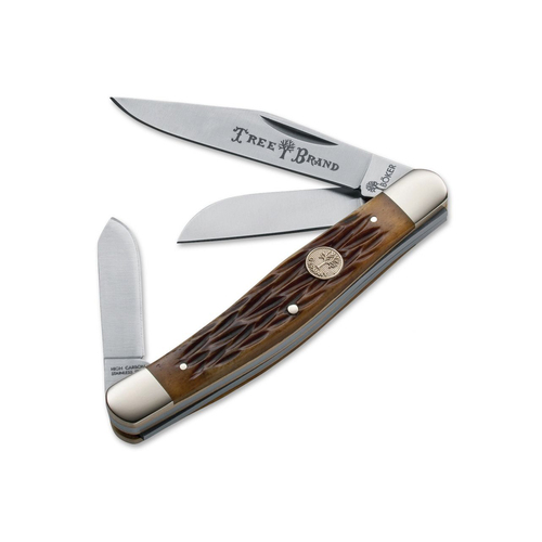 Boker Traditional Series Large Stockman Jigged Brown Bone Folding Knife 110726