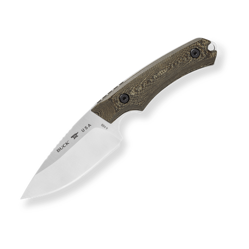 Buck Alpha Hunter Pro S35VN Richlite Handle Fixed Blade Hunting Knife 664BRS