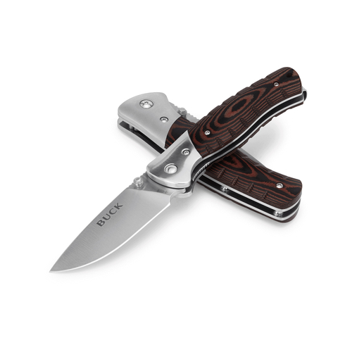 Buck Small Selkirk Micarta Folding Knife 835BRS