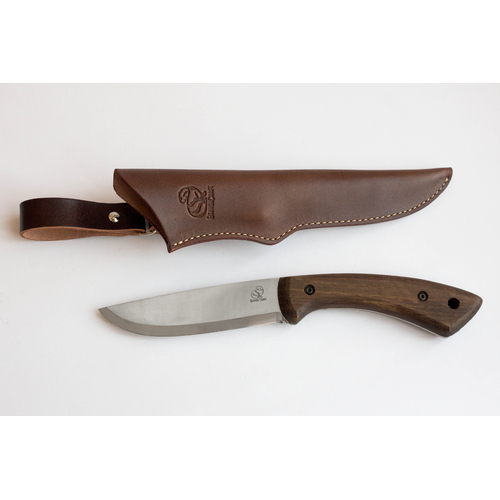BeaverCraft BSH1 – Traditional Bushcraft Knife (Walnut Handle + Leather Sheath)