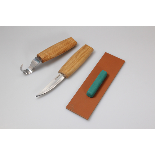 BeaverCraft S03 – Spoon Carving Tool Set (2 Knives + Accessories)