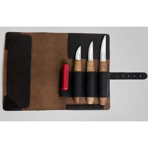 Deluxe Wood Carving Set With Walnut Handles Beavercraft S18X 