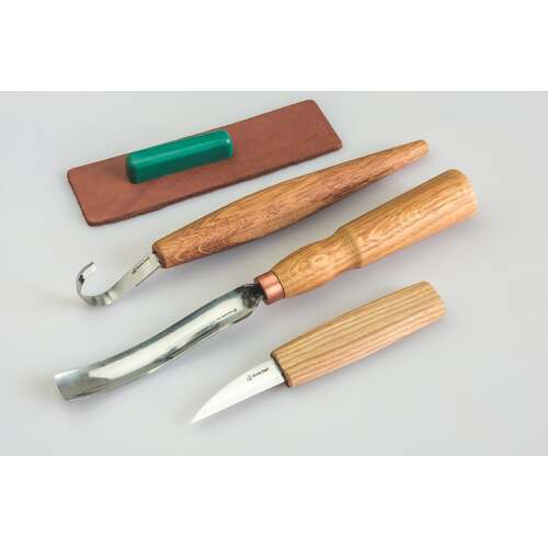 Spoon Carving Set with Hook & Detail Knife BeaverCraft S02