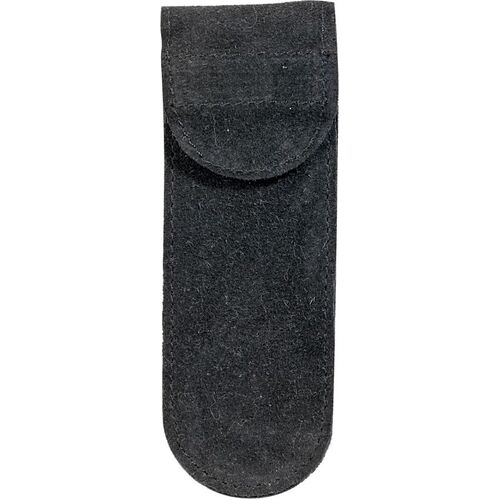 Case Soft Black Suede Leather Pouch (Small) to Suit 3.5" Knife - 5 Pack