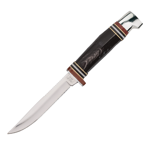 Case Buffalo Horn 3" Mini FINN Hunter Fixed Blade Knife with Sheath #17916