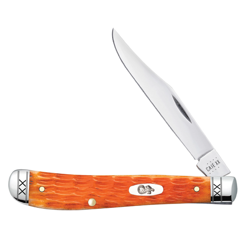 Case Cayenel Crandall Jigged Bone (SS) Slimline Trapper Folder Knife #35814