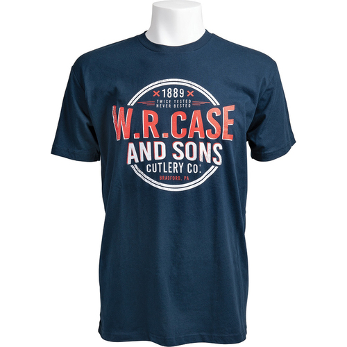 Case Navy Blue T-Shirt, [Size: Large]