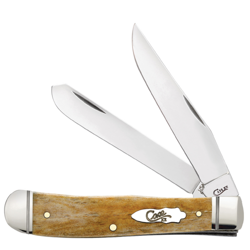 Case Smooth Antique Bone (SS) Large Trapper Folder Knife #58182