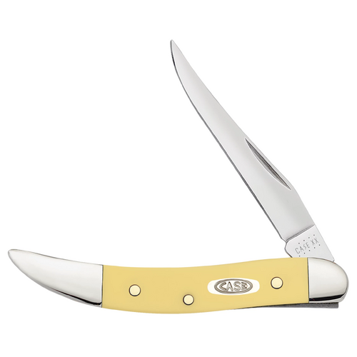 Case Yellow Synthetic (SS) Small Texas Toothpick Folder Knife #81095