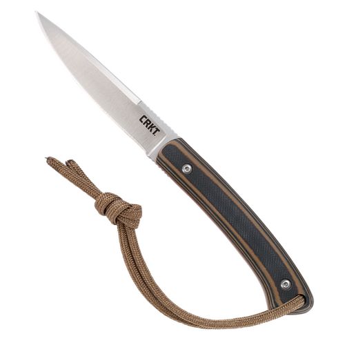 Columbia River (CRKT) Biwa Brown Hunting / Fishing Fixed Blade Knife 2382