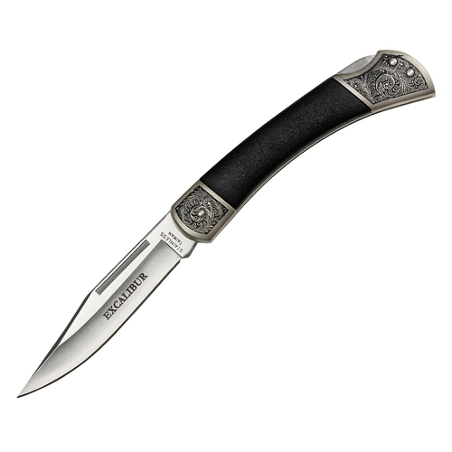 Excalibur Royal Black King 3.5" Clip Point Folding Knife