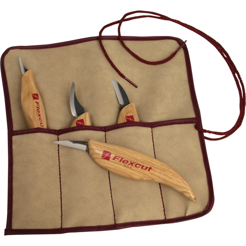 Flexcut 4-Piece Wood Carving Knife Set - KN100
