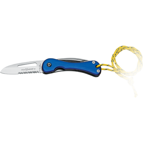 FOX Sailing/Boating Knife, Blue Aluminium Folder Knife - Model 233