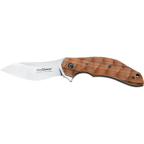 FOX ANSO FLIPPER, Bohler N690Co Steel, Santos Wood Folder Knife - Model FX-302 ST