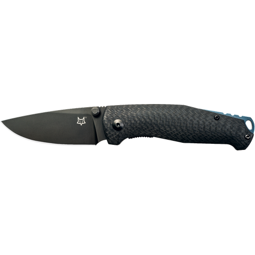 FOX TUR, Elmax Steel Black, Carbon Fibre Folder Knife - Model FX-528 B