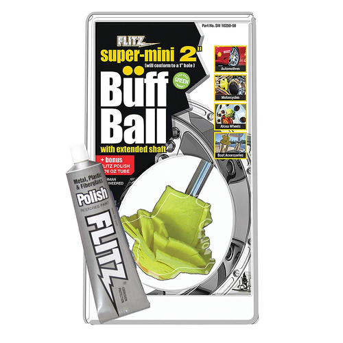 Flitz Super Mini (2") Buff Ball with 50g Flitz Polish