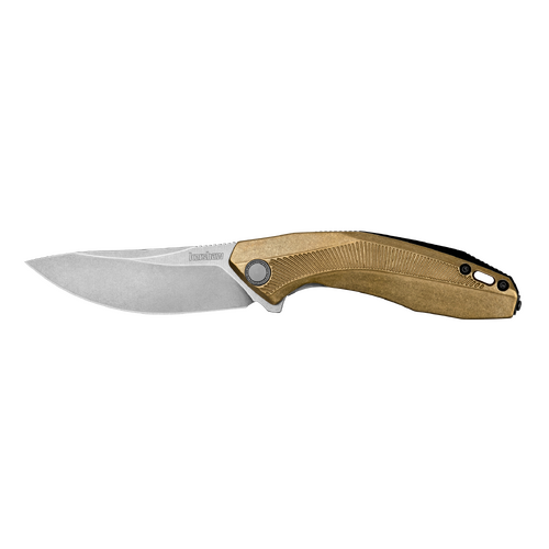 Kershaw Tumbler Brass, D2 Steel Folder Knife 4038BRZ - LIMITED PRODUCTION RUN