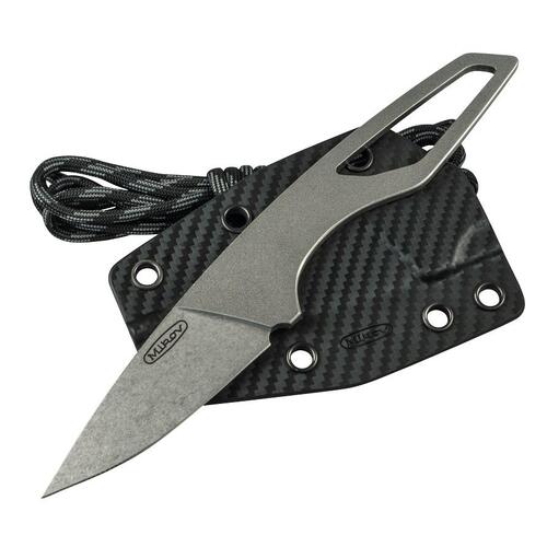 Mikov List Stonewash Böhler N690 Steel Fixed Blade Knife, Kydex Sheath - 725-B-18