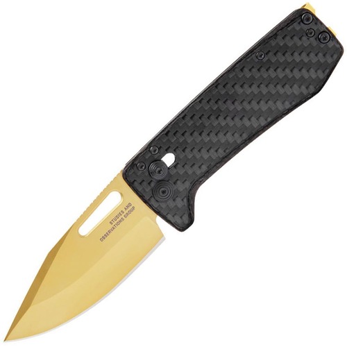 SOG Ultra XR Carbon Fibre & Gold Folder Knife 12-63-02-57
