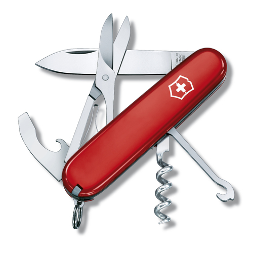 Victorinox Swiss Army Compact Red 15 Function Medium Folder Pocket Knife - 35595